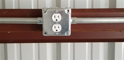 how to mount electrical boxes in a metal building|electrical outlet box installation.